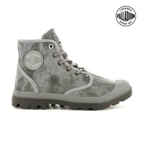 Pánské Boty Palladium Pampa Hi WAX Šedé | CZ ZGY-47H